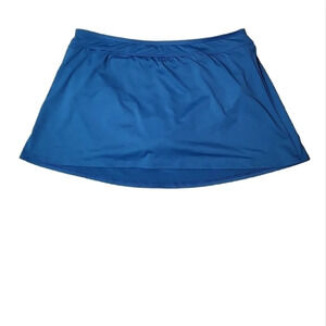 Lands' End Tummy Control Swim Skirt Classic Cobalt